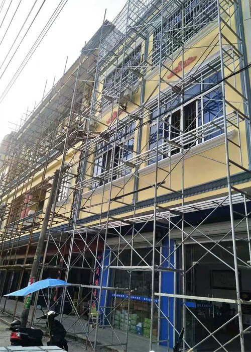 廣西外墻涂料翻新經(jīng)典案例解析：防城港江平鎮(zhèn)街道風貌改造翻新項目